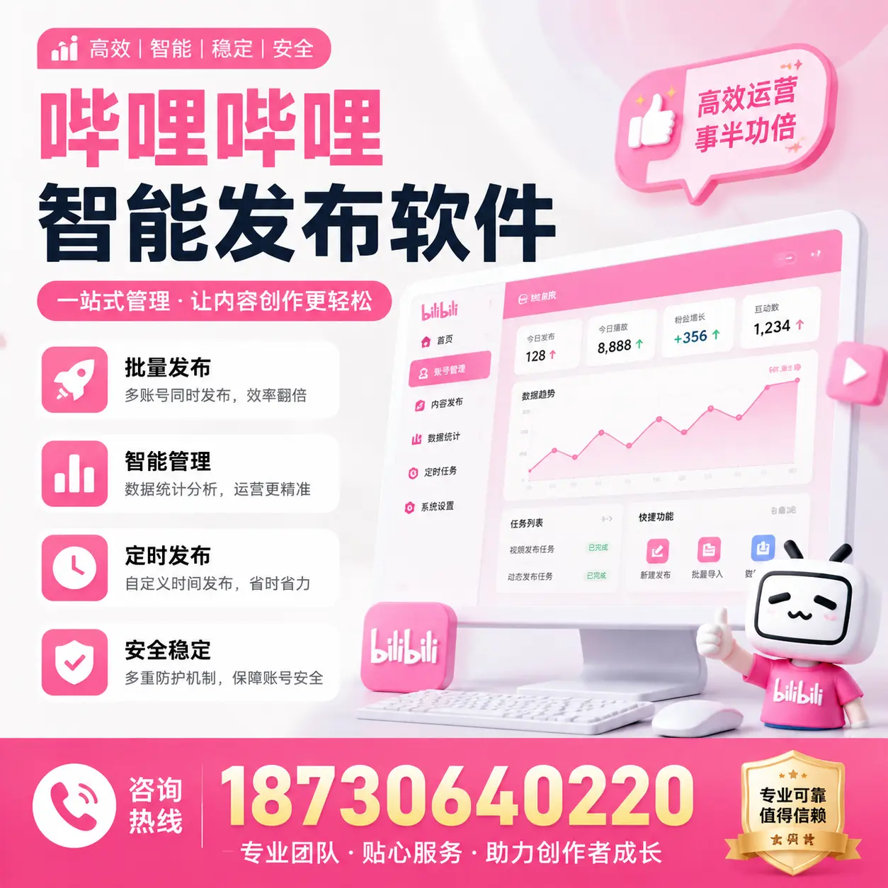 如何评估哔哩哔哩智能发布软件的ROI?湘西 企业必读